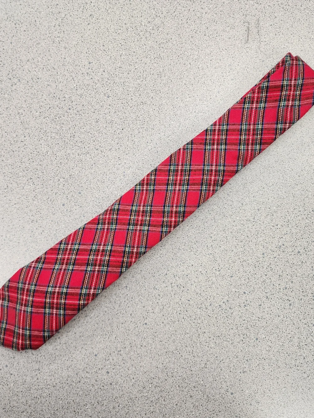 Lauren Ralph Lauren Mens Plaid Tartan Tie Red Green Holiday Festive